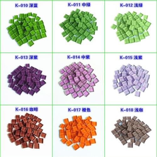 100g/lot Assorted Colors Square Clear Glass Mosaic Tiles DIY Crafts Hobbies Supply Accessories Mosaic Mirror Tiles 10*10mm