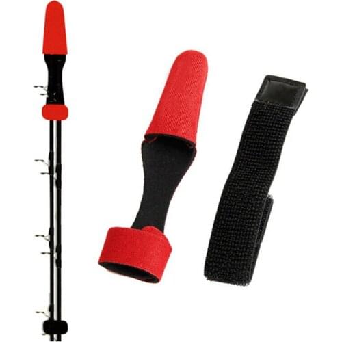2pcs Fishing Rod Covers Pole Glove Oxford Clothes Fish Rod Protector With Tie Wrapping Band Belt 2020