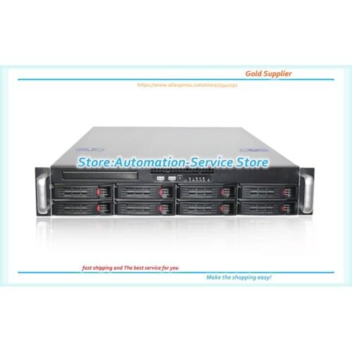 2U R248-8 Chassis 8 Disk Hot Plug Chassis Case Server Ultra Short Support ITX Motherboard PC Power Supply