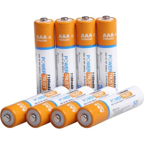 4Pcs AAA Battery 1.2V 1100mAh Ni-MH Rechargeable Bateria for Flashlight Remote Controller Toys Game Player with Box