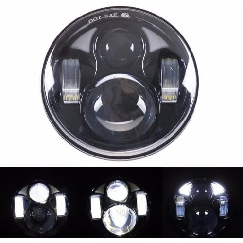 5-3/4 5.75'' Inch LED Projection Headlights for Harley motorcycle MOTO Motorcycle With Angel Eye DRL For Harley Dyna