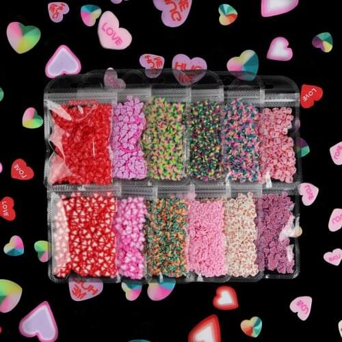 Easter/Flowers/ heart-shaped Slices Nail Art Decoration 3D Styles Manicure Slice Sticker DIY Designs Kawaii Nails
