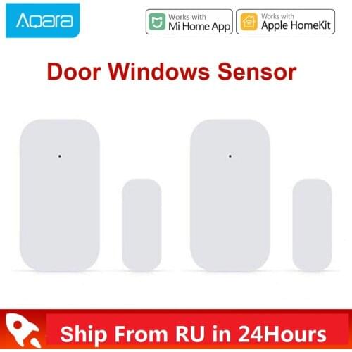 2PCS Aqara Door Window Sensor Zigbee Wireless Connection Smart Mini Door Sensor Work For Mi Home App For Xiaomi Mijia Smart Home