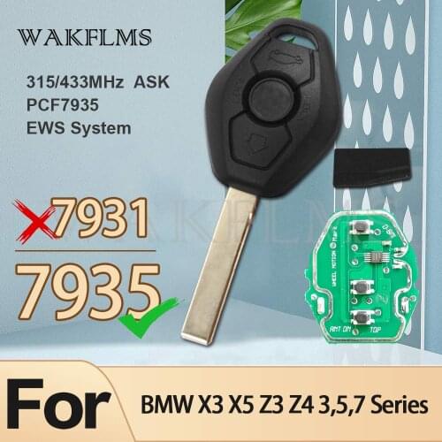 For BMW EWS X3 X5 Z3 Z4 1 3 5 7 Series 325 330 318 525 530 540 E38 E39 E46 M5 X3 X5 E65 2000-2010 Keyless Entry Transmitter