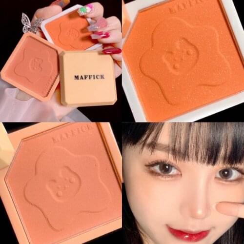 Maffei Double-layer Matte Blush 2-color Sandwich Blush Rouge Trimming Plate Eye Shadow Palette Contour Powder Face Makeup TSLM2