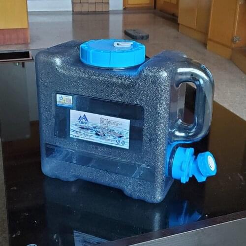 6L/18L Capacity Pure Water Tank With Faucet Food Grade PC Portable Bucket Storage Container For Outdoor Hiking Camping Picnic