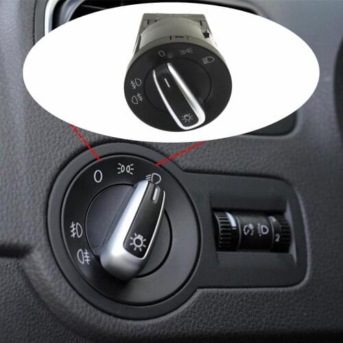 Chrome Headlight Control Switch Fog Light For V-W J-etta Mk4 Bora Passat B5 Beetle 3BD 941 531 A 3BD941531