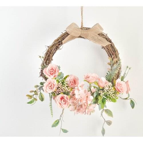Artificial wreath Bridal Arch hanging drop photography props false blossom Window decoration flower