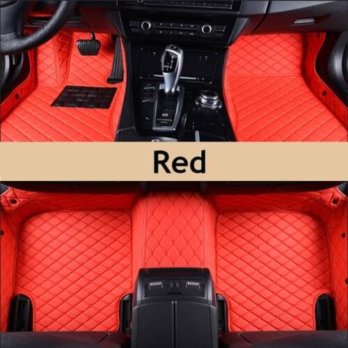 Leather Car Floor Mats 5 Seats for BMW X5 X3 Accessories 328I 330L 525I 2000-2011 Carpet Rugs Auto Foot Pads Car Mats for Women