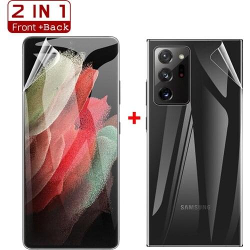 Soft Gel Front Back Film For Samsung Galaxy S21 Ultra 5G Screen Protector For Samsung S21 Plus Protective glass Hydraulic Film