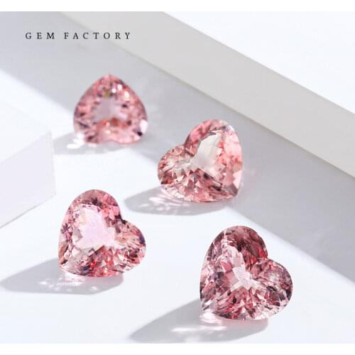 Natural Sri Lanka Reddish Sapphire AAA Gemstone Corundum Bart Parade Morganite Pink Stone DIY Jewelry