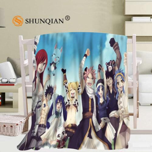 Fairy Tail Blanket Soft Sofa Bed Throw Blanket Kid Adult Custom Blanket 56x80Inch50X60Inch40X50Inch