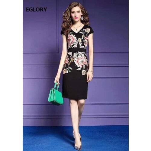 3XL Dresses Vestidos 2020 Summer Party Cocktail Women V-Neck Luxurious Embroidery Short Sleeve Bodycon Sheath Dress Events