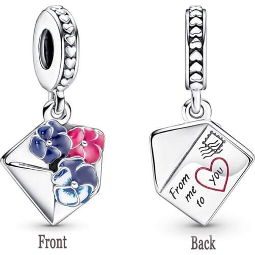 Fit Original Pandora Charm Bracelet DIY Jewelry Making 925 Sterling silver Boy Girl Heart Love Dangle Bead Charms With Clear CZ