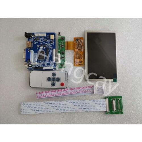 5 inch 800*480 projection vehicle-mounted monitor display package LCD screen + driver board HDMI+VGA+2AV reverse engine priority