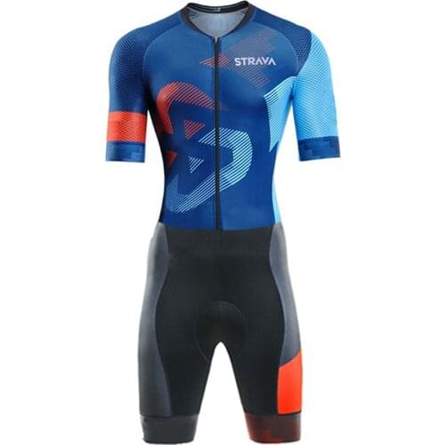 Speedsuit Strava traje de ciclismo hombre 2020 cycling skinsuit bicycle jumpsuit men triathlon suit 20D gel racing bike jersey