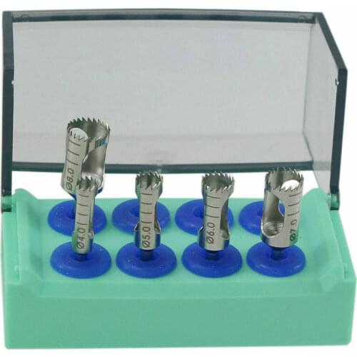 Dental Trephine Implant Surgery Bone Graft Drill Surgical Bur&Holder 5Size