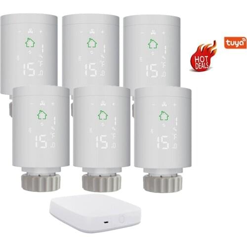 Factory Direct Sales Apartment Tuya Smart WiFi Radiator Thermostat Trv