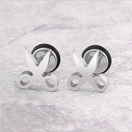 Titanium Screw-back Stud Earrings 316 L Stainless Steel No Fade No Allergy