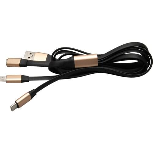 3 in 1 USB Cable 3A for Mobile Phone Micro usb Type C Charger Cables For iPhone X XR XS Samsung Huawei Fast Data Charging Cord