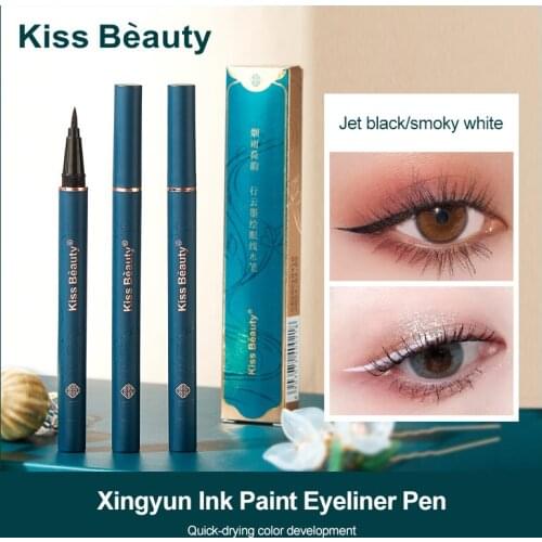 KISS BEAUTY Liquid Eyeliner Pen Quick-drying Waterproof Sweat-proof Long-lasting Non-smudge Eyeliner Pencil Eye Makeup TSLM2