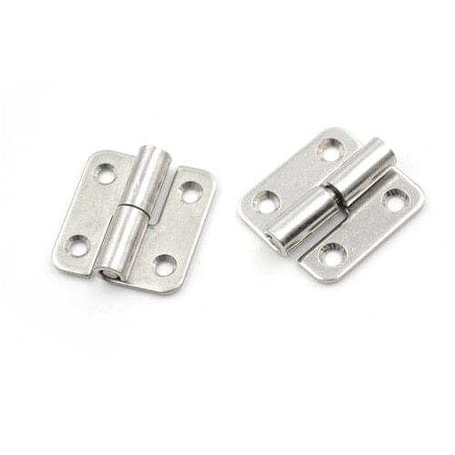1pcs Stainless Steel Self-Closing Corner Spring Draw Door Hinge 1.5 Inch Long left/right