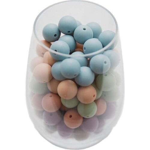 20Pcs Silicone Beads Food Grade BPA Free Letter DIY baby Name Baby Teether BPA FREE 12mm 15mm 20mm