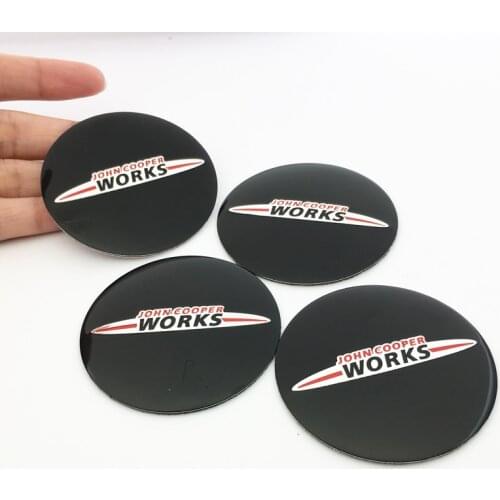 4pcs 56.5mm Car Wheel Center Hub Cap Cover Sticker Rim For John Cooper Works logo Emblem badge for Mini Cooper S R52 R53
