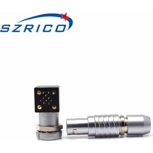 Big promotion Brass M12 1BFGG and EXG Push Pull Connector 10 Pin Connector Chrome Shell Finish