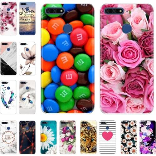 Case For Huawei Honor 7C Case On Huawei Honor7C 5.7 inch Soft Silicone Phone Cover For Huawei Honor 7C Aum-L41 TPU Cases Coque