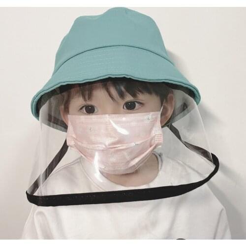 Kids Fishing Caps Anti-spitting Protective Hat Cap Peaked Cover Children Safety Unisex Fishing Hat for Outdoor Hiking Camping