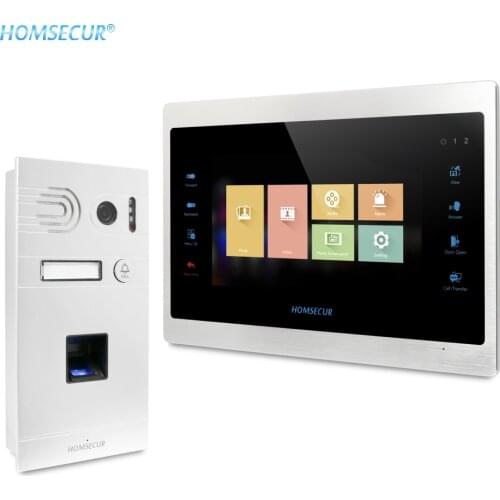 HOMSECUR 7" Video Door Entry Security Intercom 1.3MP Fingerprint Access BC061HD-S+BM701HD-S
