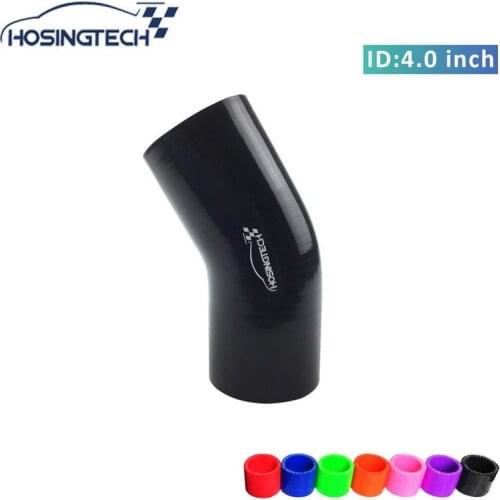 HOSINGTECH-high quality factory price 4" 102mm black 30 degree silicone hose