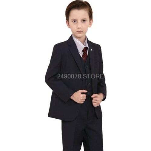 Suit for Boy Black Suits for Weddings Terno Infantil Costume Enfant Garcon Mariage Disfraz Infantil Boys Suits Kids Formal Suits