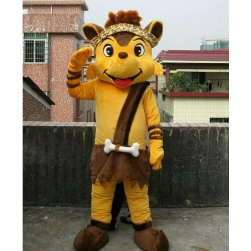 Halloween Big Yellow Fox Mascot Costume Suits Cosplay Party Clothing Carnival Fancy Dress Adult Unisex Outfit