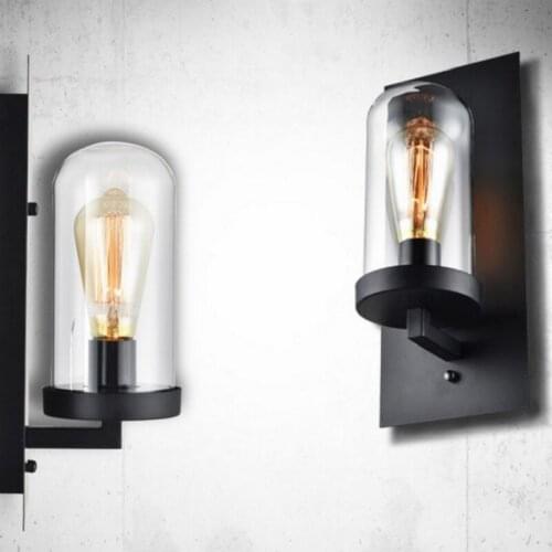 Creative modern minimalist restaurant bar wall light American country aisle staircase Edison wall lamp edison lamp LU814958