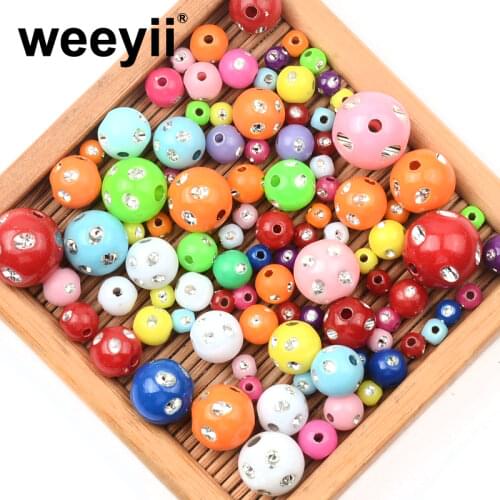 4/6/8/10/12mm Round Colorful Charm Crystal Beads Loose Beads For Jewelry Making Fashion Earring Pendant Accessories