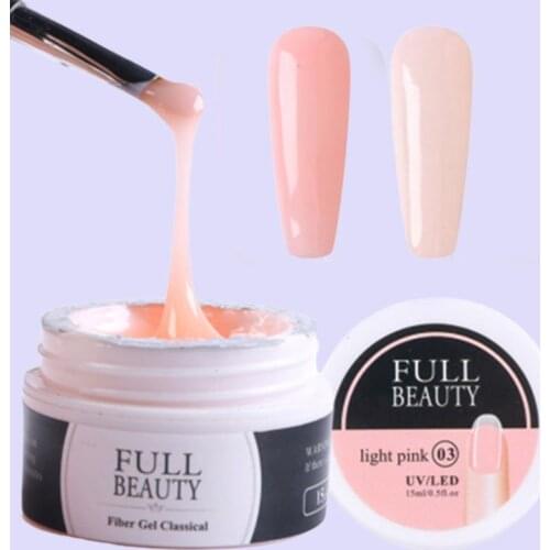 3pcs/set Extension Gel Nail Kit 15ml Gel Polish Silk Fiberglass Nail Art Forms Brush Finger Extensions Tools Manicure Set