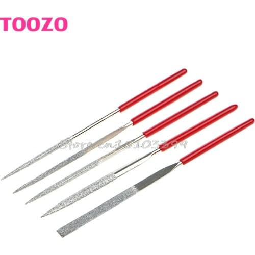 5Pcs/Set Needle Files Kit Carving Jewelry Diamond Glass Stone Wood Tool