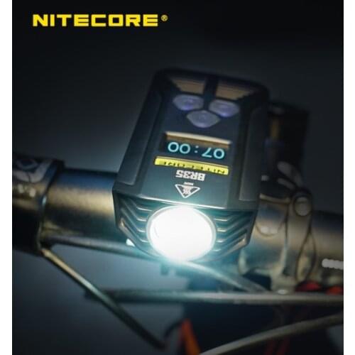 Nitecore BR35 1800 Lumens 2xCREE XM-L2 U2 Built-In 6800mAh Battery Pack Dual Distance Beam Rechargeable Bike Light FREE Shipping