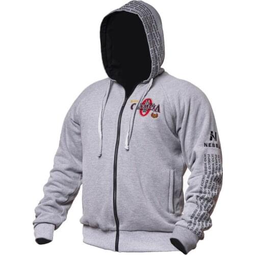 New OLYMPIA Men Gyms Hoodies Gyms Fitness Bodybuilding Sweatshirt Pullover Sportswear Male Workout Hooded Jacket Clothing