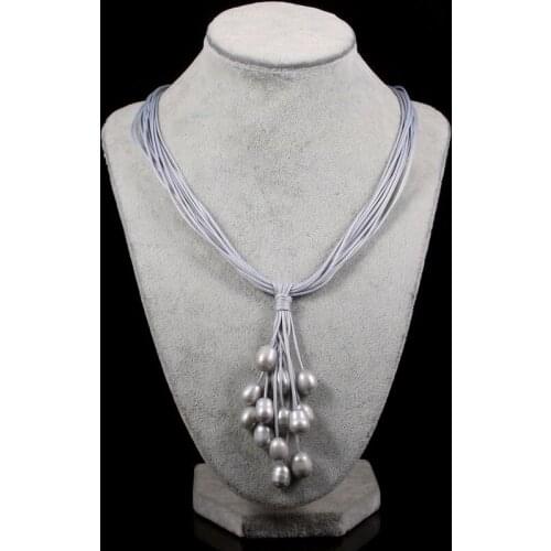 New Hot Sale 8-9mm Irregular Multicolor Freshwater Pearl Necklace Bracelet for DIY jewelry best birthday gift