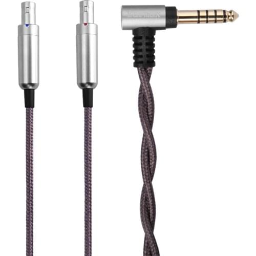 New Headphone Upgrad cable 4.4mm balance For Sennheiser HD800 HD800s HD820 D1000 Single crystal copper silver-plated cable99.99