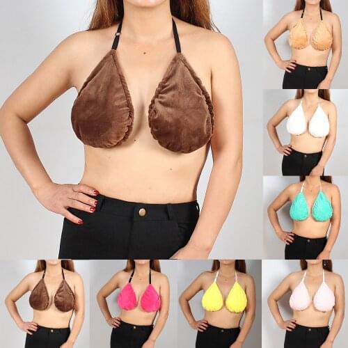 Towel Bra Bath Towel Hanging Neck Wrapped Bra Big Chest Hanging Neck Breastfeeding Towel Bra Bralette Top Bandeau Top Tops