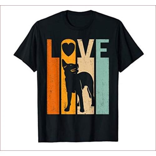 Proud Love Australian Cattle Dog Vintage Shirt Lover Fathers Day New Fashion MenS High Quality Tees Casual T Shirt