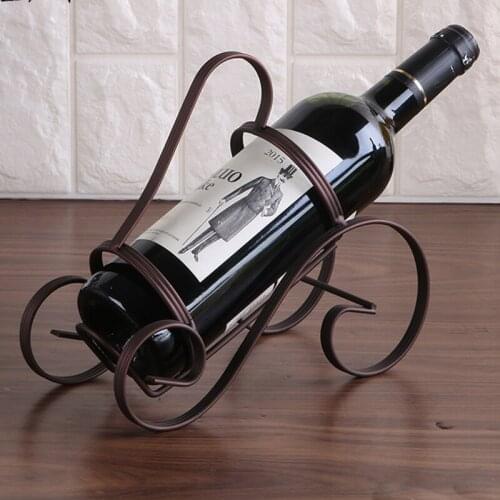 Nordic Iron Wine Rack S-shaped Portable Wine Rack Retro Iron Home Decoration Bar Stand Display Stand Bar Champagne Display Rack