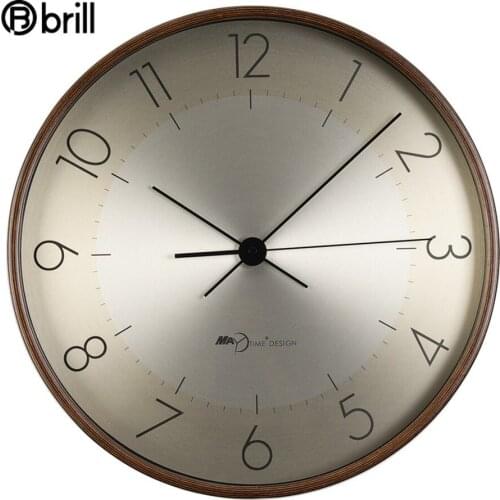 Nordic Large Wall Clock Wood Gold Luxury Modern Shabby Chic Wall Clocks Home Decor for Living Room Silent Quartz Wall Stickers