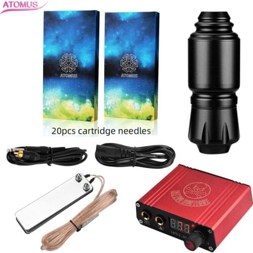 Tattoo Machine Set Power Permanent Makeup Tattoo Gun for Beginner Accessories Set Tattoo Kit with power supply