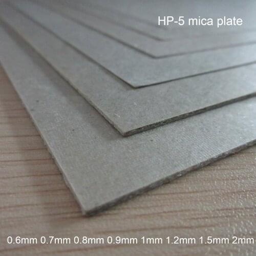 0.6mm 0.7mm 0.8mm 0.9mm 1mm 1.2mm 1.5mm 2mm HP-5 micarex heat-resisting micanite mica plate Mica Sheet thermal baffle