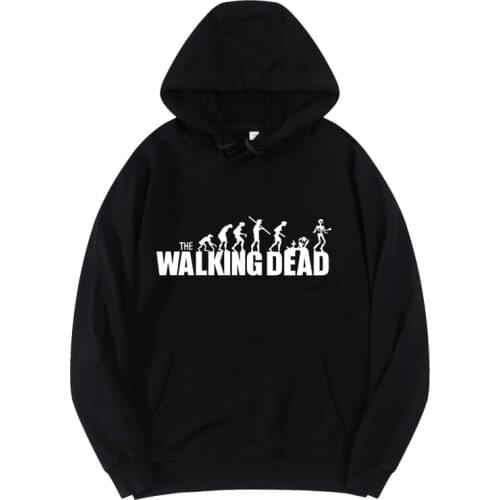 The walking dead funny pure cotton hoodies women oversized sweatshirts streetwear hoodie jacket sweater women clothes harajuku